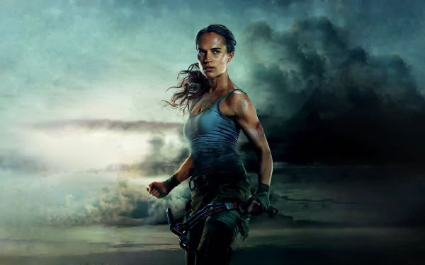 Lara Croft Alicia Vikander movie Tomb Raider (2018) HD Desktop Wallpaper | Background Image