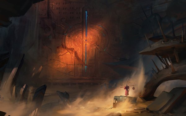 Fantasy Ruin Landscape HD Wallpaper | Background Image