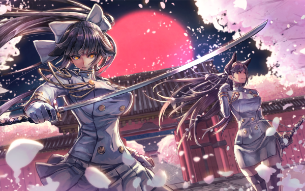 Anime Azur Lane Atago Takao HD Wallpaper | Background Image