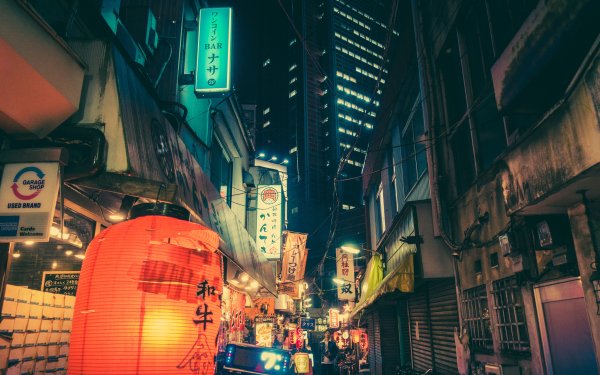 Man Made City Cities Japan Night Neon HD Wallpaper | Background Image