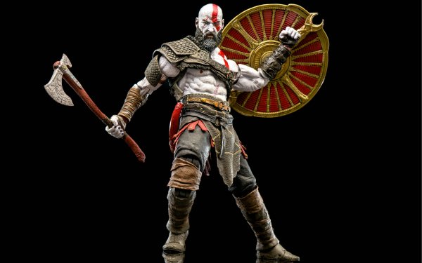 Video Game God of War (2018) God of War Kratos Figurine HD Wallpaper | Background Image