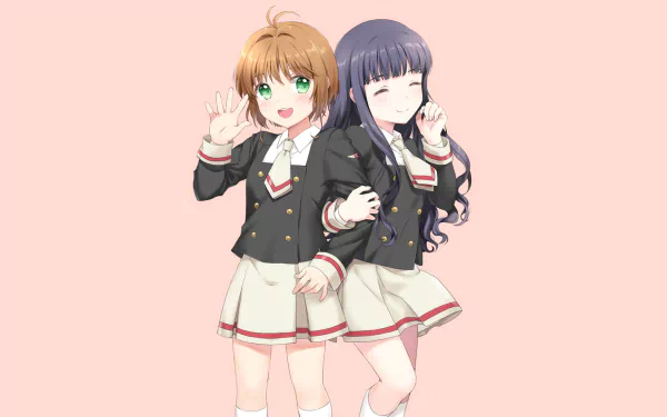 Tomoyo Daidouji Sakura Kinomoto Anime Cardcaptor Sakura HD Desktop Wallpaper | Background Image