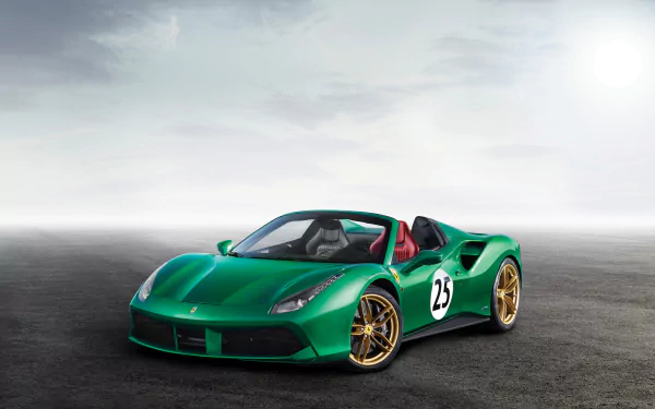 supercar green car car Ferrari vehicle Ferrari 488 Spider HD Desktop Wallpaper | Background Image