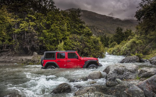 Vehicles Jeep Wrangler Jeep Car SUV River HD Wallpaper | Background Image