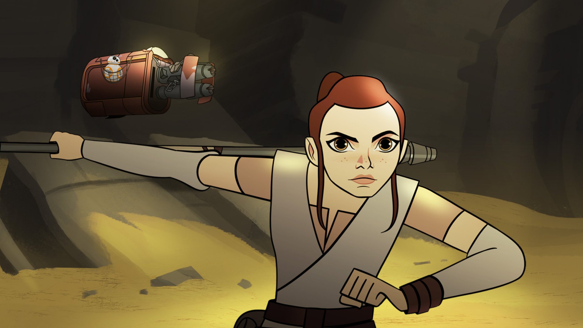 Download Rey (Star Wars) TV Show Star Wars: Forces Of Destiny HD Wallpaper