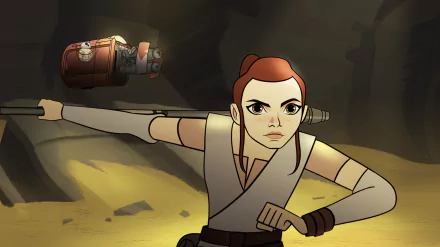 Rey (Star Wars) TV Show Star Wars: Forces of Destiny HD Desktop Wallpaper | Background Image