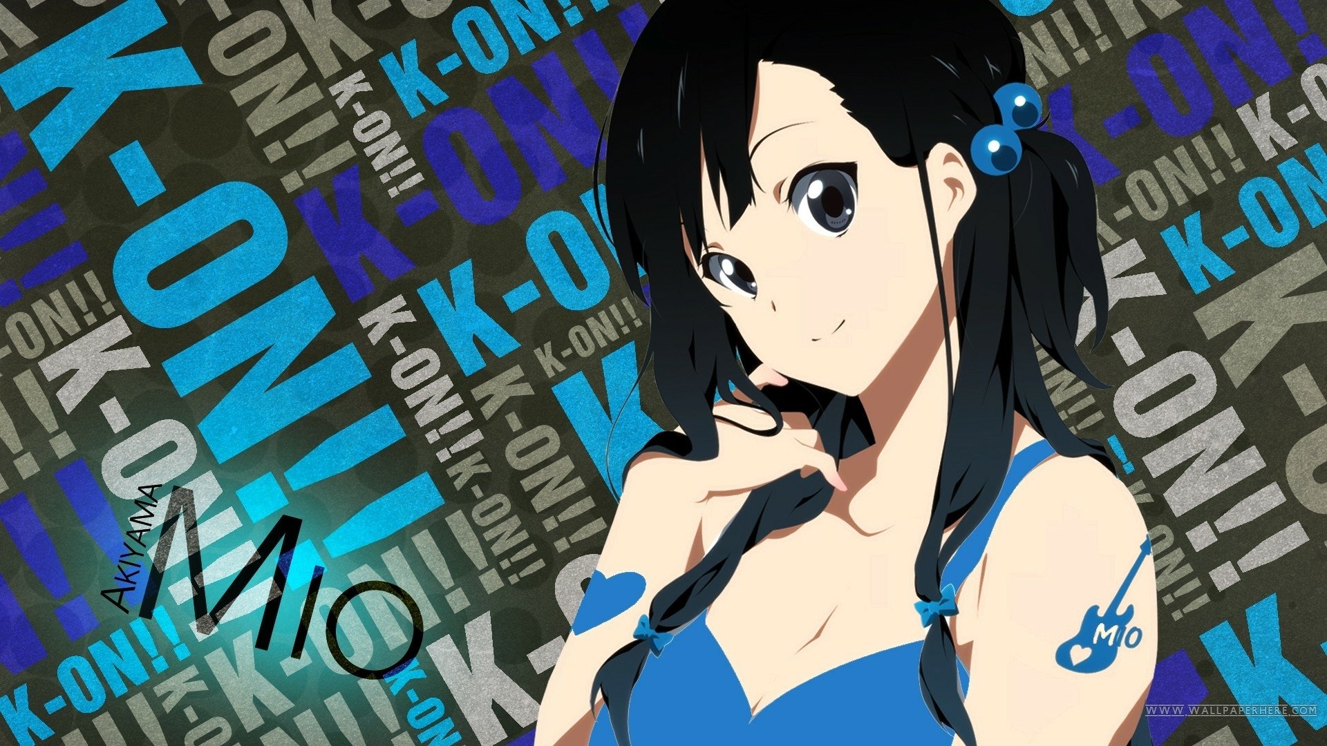 Mio Akiyama Star – K-ON! HD Anime Wallpaper, image size:1920x1080
