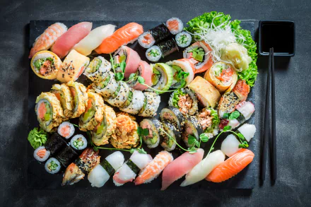 rice seafood fish still life food sushi HD Desktop Wallpaper | Background Image