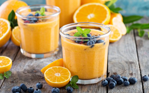 Food Smoothie Drink Glass Still Life Fruit Blueberry orange HD Wallpaper | Background Image