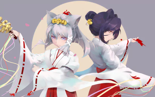 Yuzu (Konohana Kitan) Satsuki (Konohana Kitan) Anime Konohana Kitan HD Desktop Wallpaper | Background Image