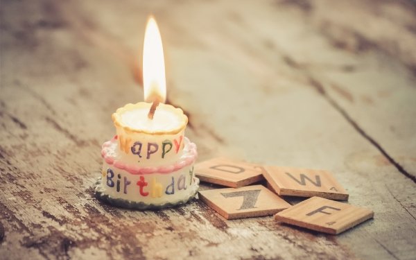 Holiday Birthday Happy Birthday Candle HD Wallpaper | Background Image