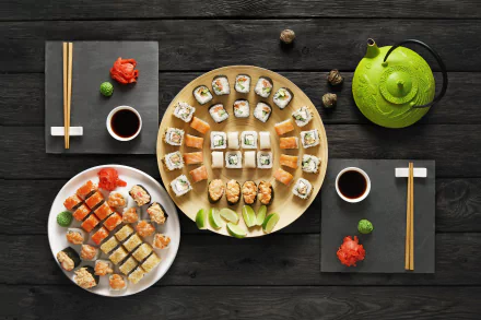 rice fish seafood chopsticks still life food sushi HD Desktop Wallpaper | Background Image