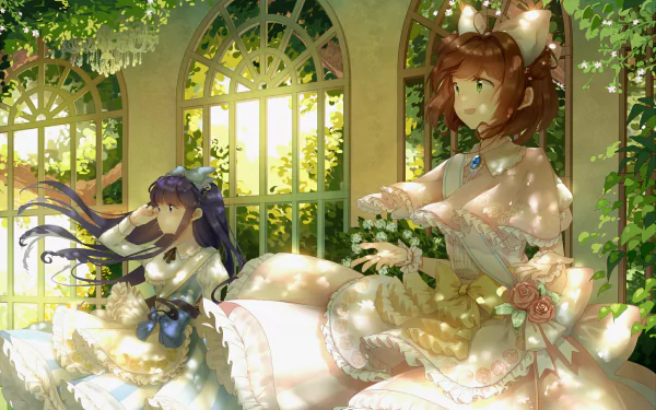 Tomoyo Daidouji Sakura Kinomoto Anime Cardcaptor Sakura HD Desktop Wallpaper | Background Image