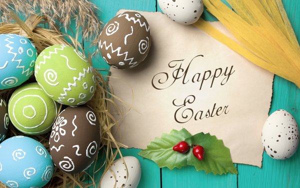 Holiday Easter Happy Easter Still Life Easter Egg HD Wallpaper | Background Image