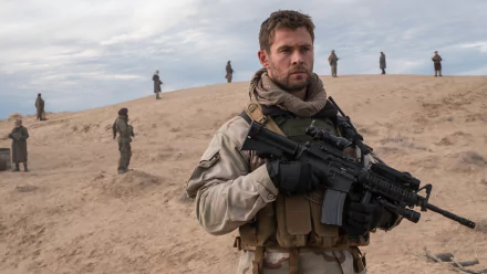 Chris Hemsworth Captain Mitch Nelson movie 12 Strong HD Desktop Wallpaper | Background Image