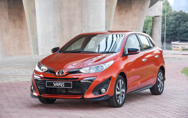 compact car car Toyota vehicle Toyota Yaris HD Desktop Wallpaper | Background Image