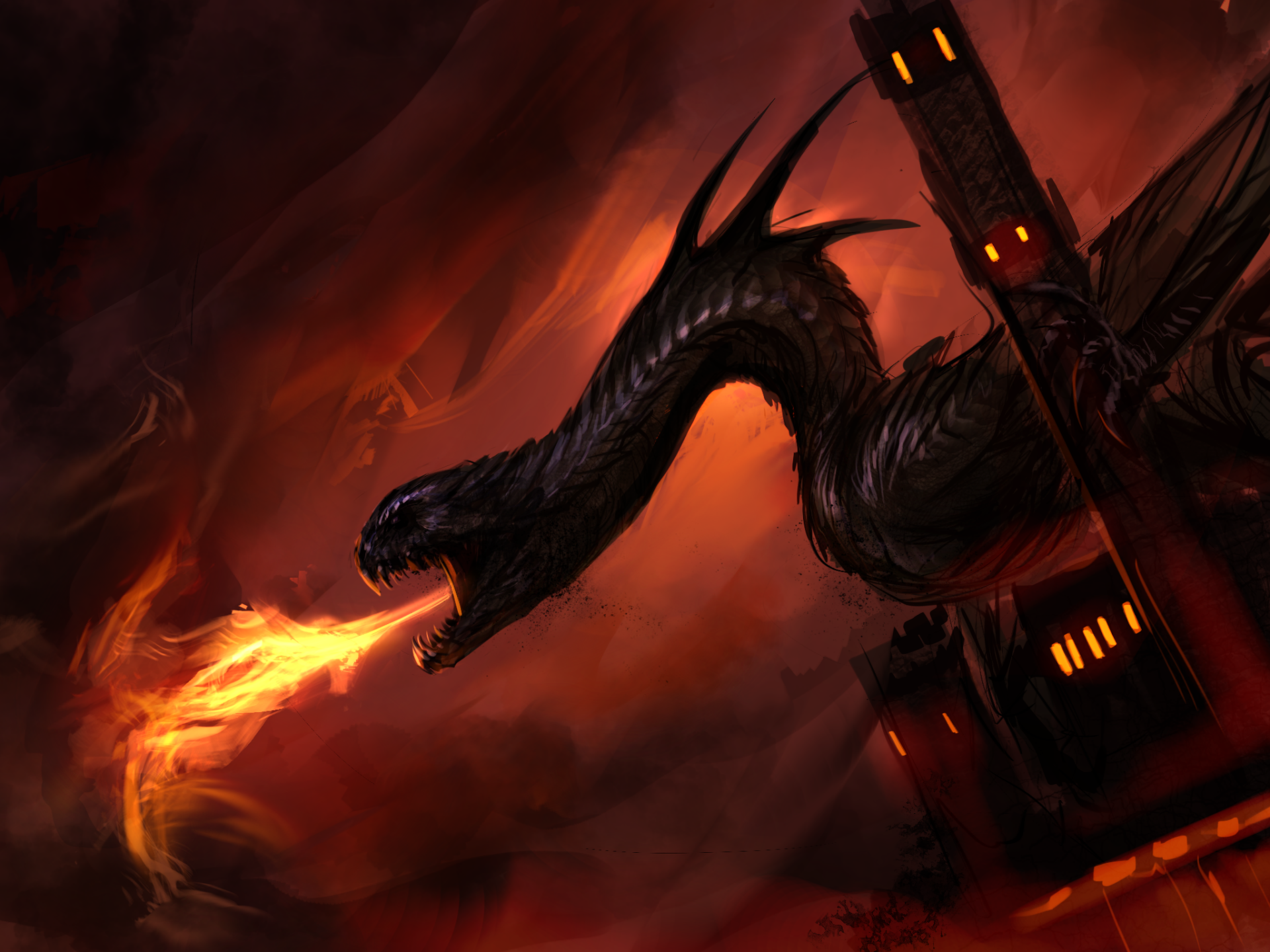 Download Fantasy Dragon HD Wallpaper by Tapwing