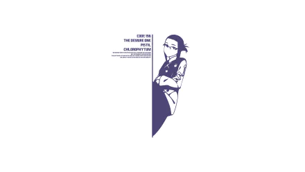 HD desktop wallpaper featuring Ikuno from the anime Darling in the FranXX. The minimalist design highlights her confident pose and distinctive style against a white background.