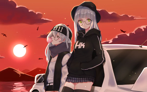 G11 (Girls Frontline) HK416 (Girls Frontline) video game Girls Frontline HD Desktop Wallpaper | Background Image