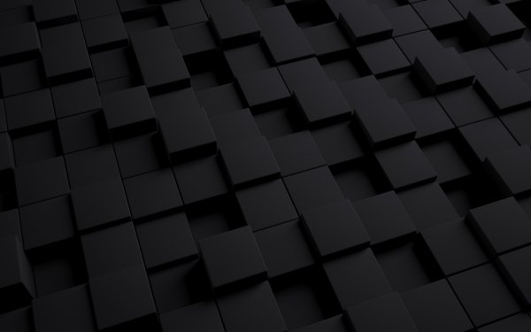 Abstract Cube 3D Black HD Wallpaper | Background Image