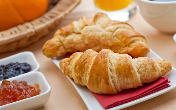 viennoiserie food croissant HD Desktop Wallpaper | Background Image
