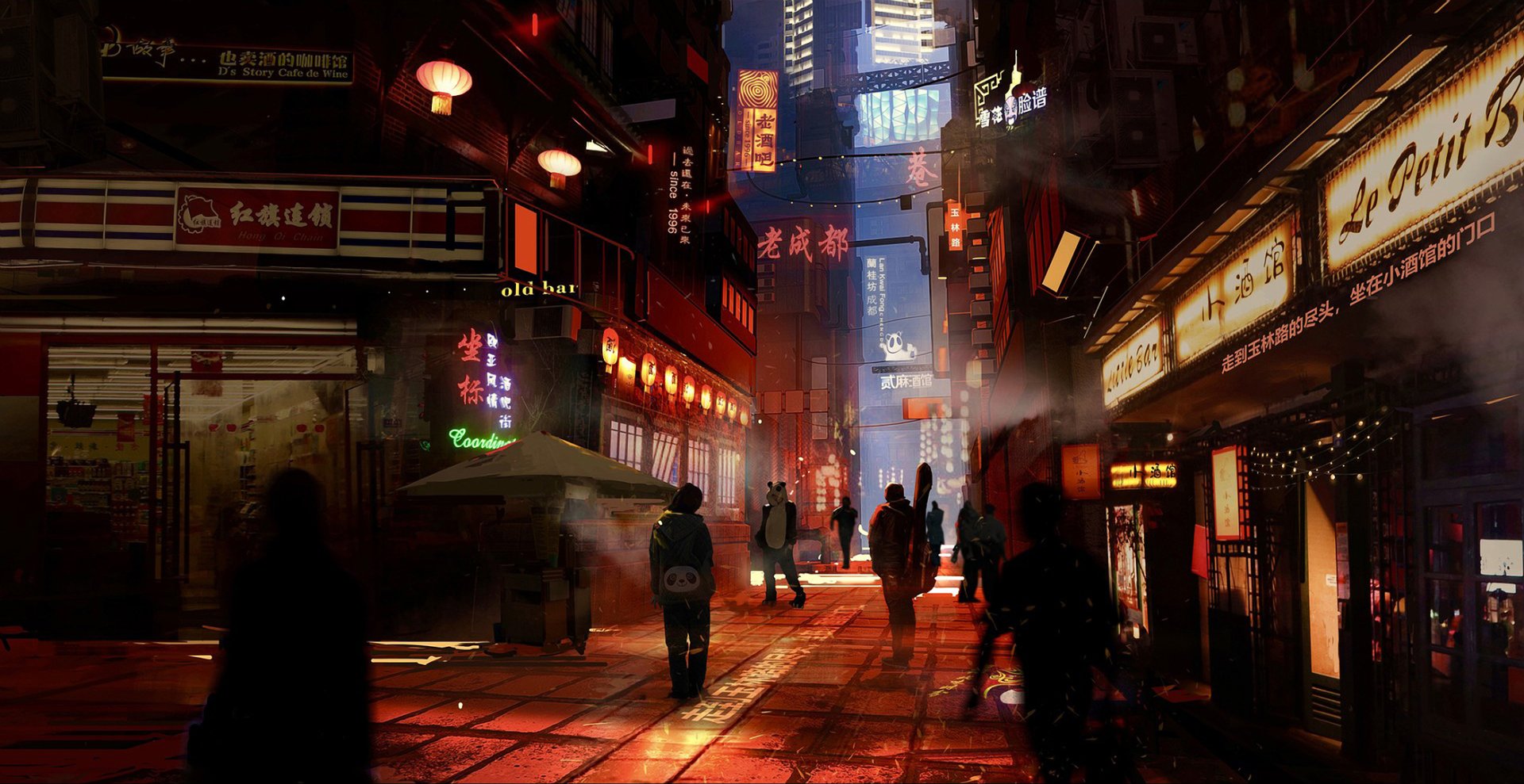 Download Sci Fi City Sci Fi City HD Wallpaper by 手指断了 a