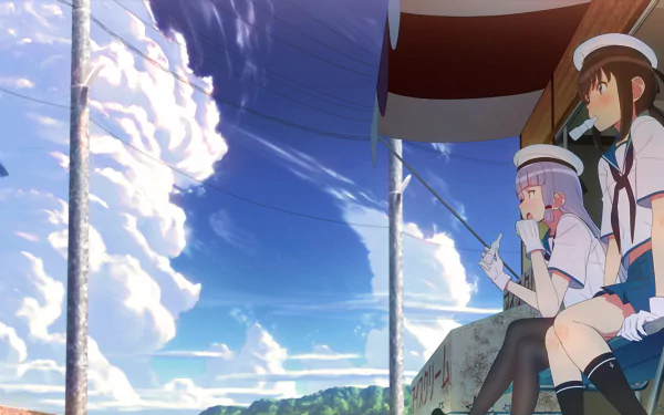 Fubuki (Kancolle) Murakumo (Kancolle) Anime Kantai Collection HD Desktop Wallpaper | Background Image