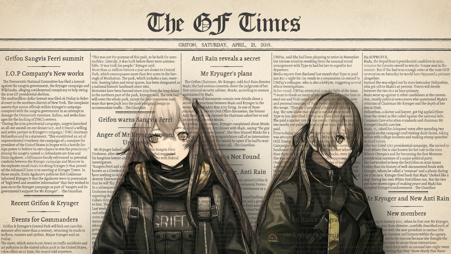Video Game Girls Frontline HD Wallpaper by Bemuse