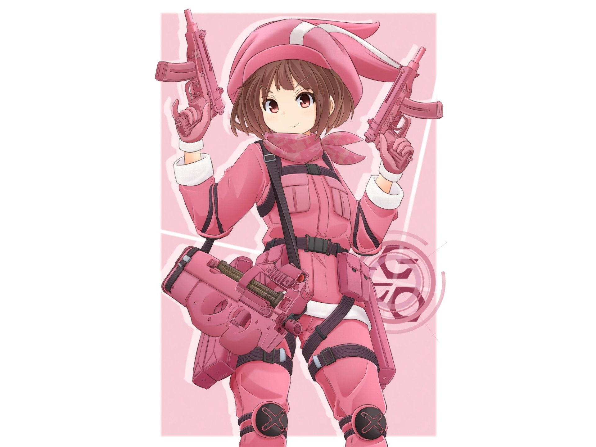 Download Karen Kohiruimaki LLENN (Sword Art Online) Anime Sword Art Online Alternative: Gun Gale Online HD Wallpaper by みけらん