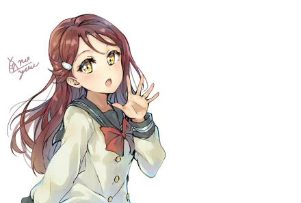 Riko Sakurauchi Anime Love Live! Sunshine!! HD Desktop Wallpaper | Background Image