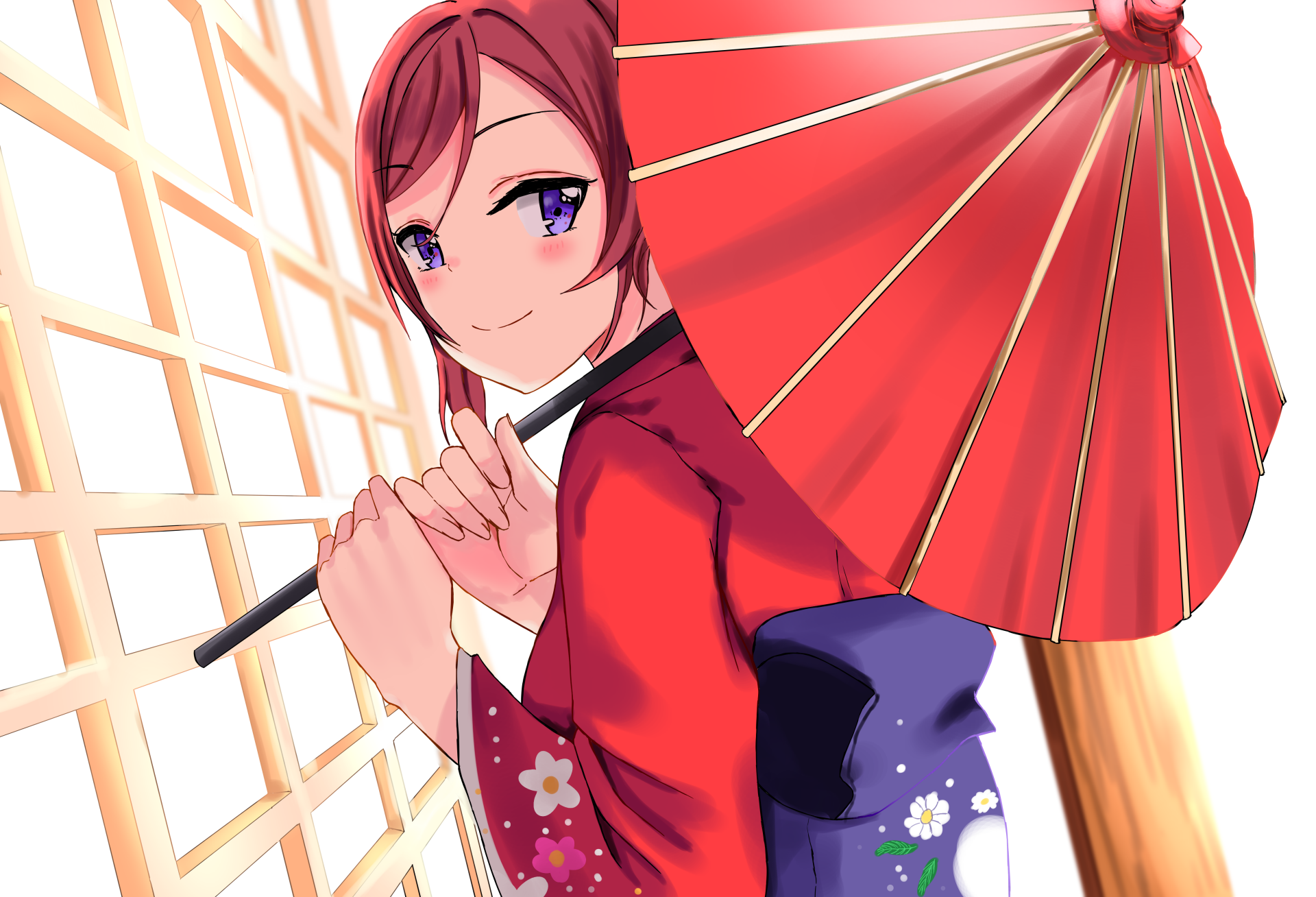 Download Maki Nishikino Anime Love Live! 4k Ultra HD Wallpaper by 白猫うさぎ