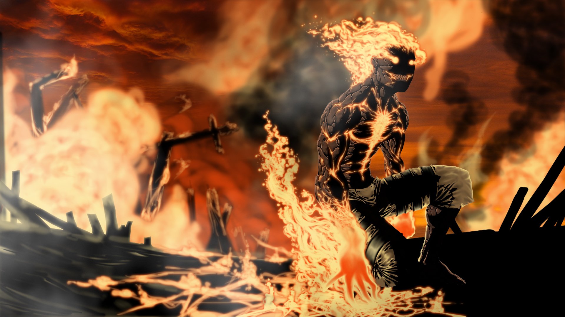 Download Brand (League Of Legends) Fire Video Game League Of Legends HD Wallpaper