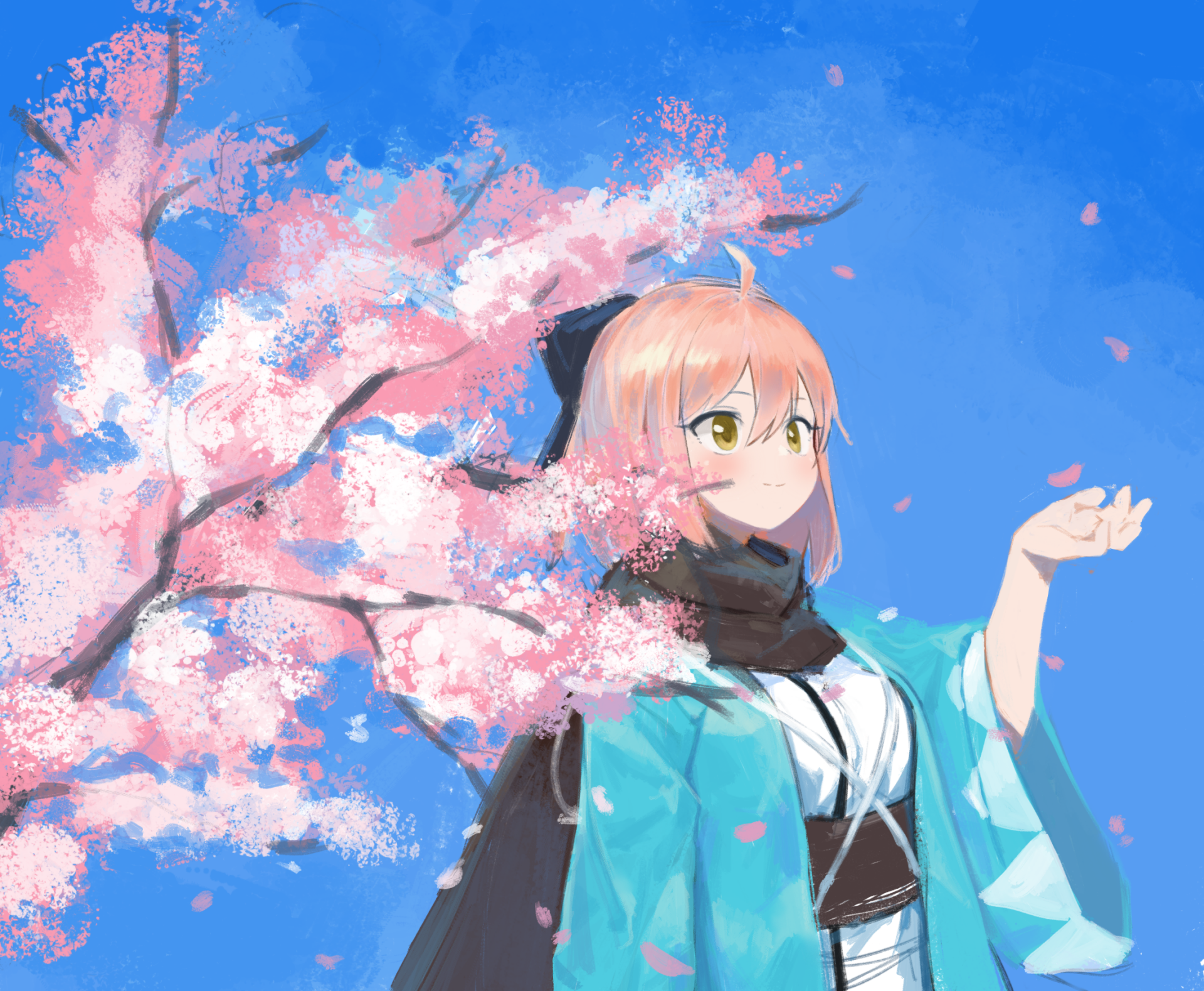 Download Sakura Saber Anime Fate/Grand Order HD Wallpaper by POCARI