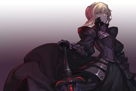 Saber Alter Anime Fate/Grand Order HD Desktop Wallpaper | Background Image