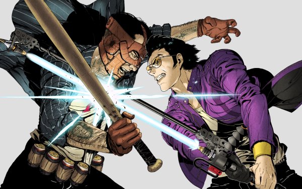 Video Game No More Heroes: Travis Strikes Again Travis Touchdown Bad Man HD Wallpaper | Background Image
