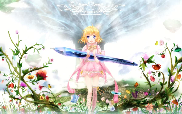 Anime Pixiv-tan HD Desktop Wallpaper | Background Image