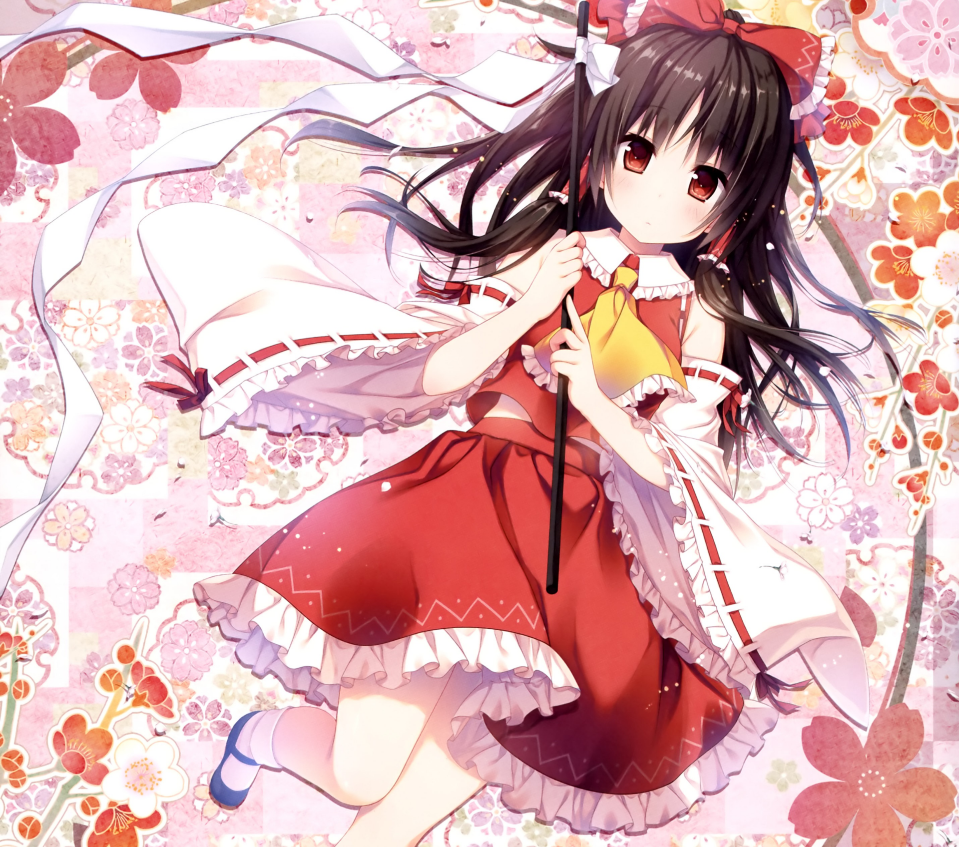 Download Reimu Hakurei Anime Touhou HD Wallpaper by Konomi