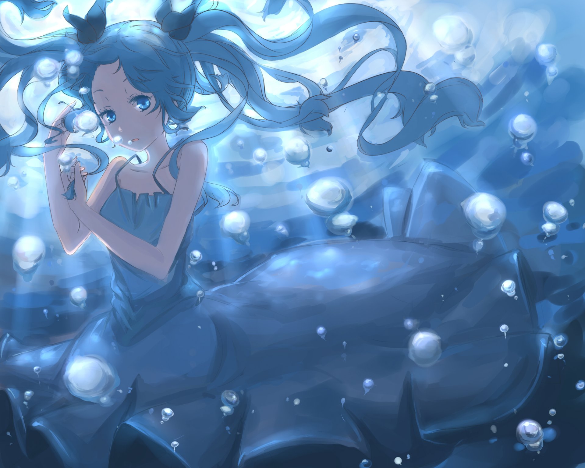 Download Hatsune Miku Anime Vocaloid HD Wallpaper by Cmpc-