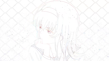 4K Ultra HD anime wallpaper featuring Utaha Kasumigaoka from Saekano: How to Raise a Boring Girlfriend, showcasing detailed character art and vibrant colors.