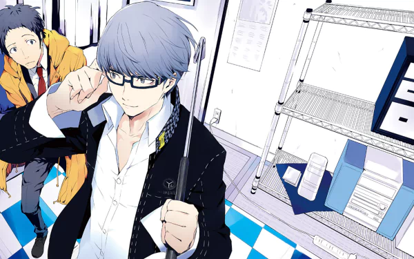 Yu Narukami Tohru Adachi video game Persona 4 HD Desktop Wallpaper | Background Image