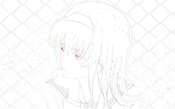 4K Ultra HD anime wallpaper featuring Utaha Kasumigaoka from Saekano: How to Raise a Boring Girlfriend, showcasing detailed character art and vibrant colors.