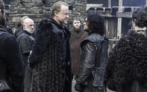 Kit Harington Owen Teale Jon Snow Alliser Thorne TV Show Game Of Thrones HD Desktop Wallpaper | Background Image