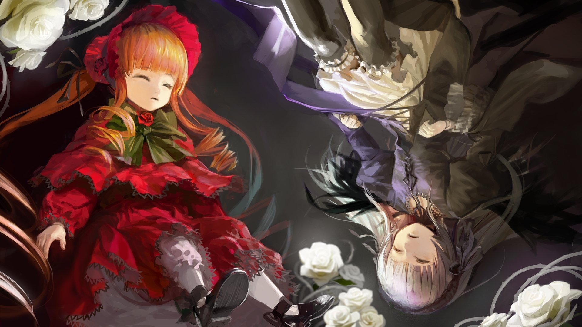 Download Suigintou (Rozen Maiden) Shinku (Rozen Maiden) Anime Rozen Maiden HD Wallpaper by Attall