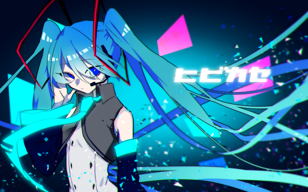 Anime Vocaloid Blue Hatsune Miku HD Wallpaper | Background Image