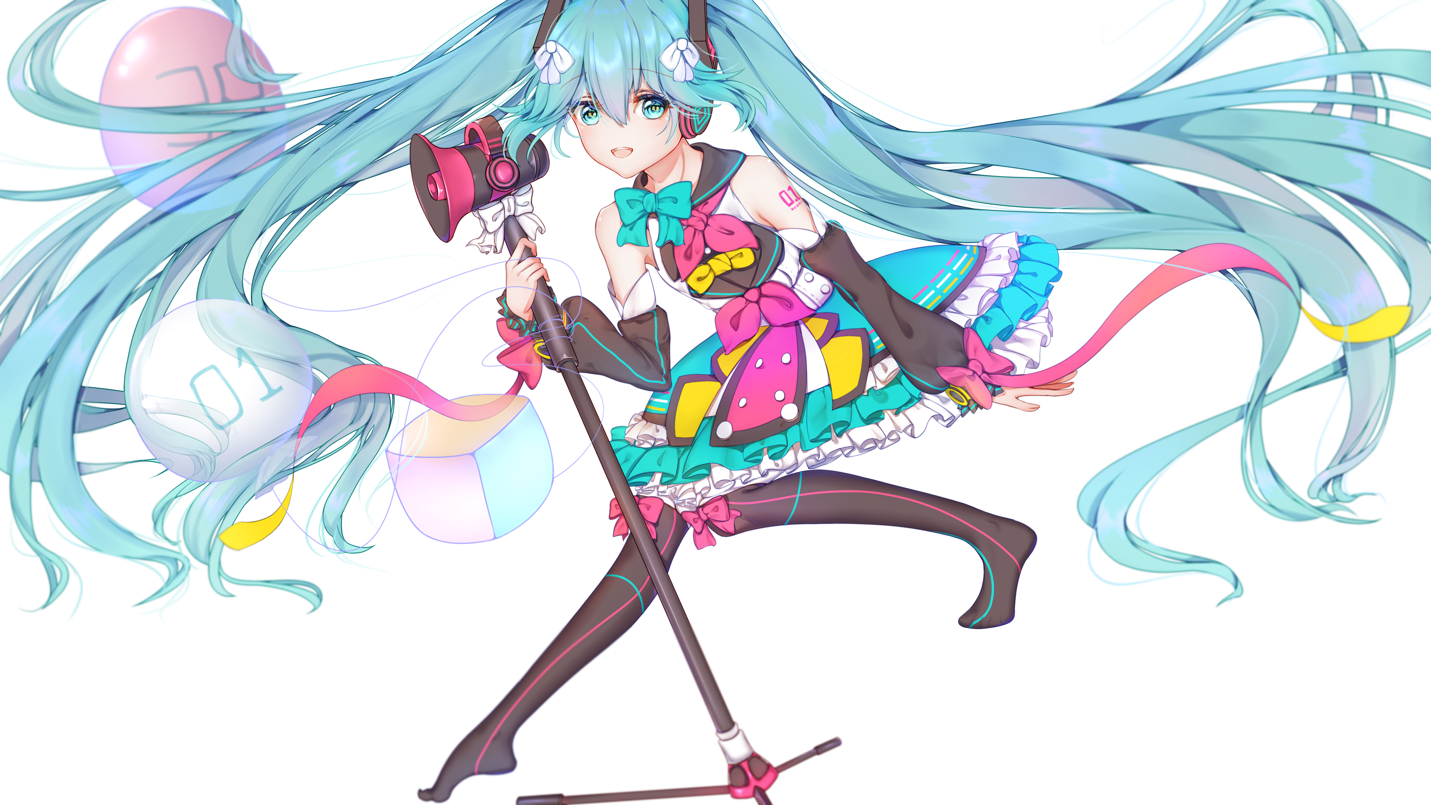 Download Hatsune Miku Anime Vocaloid 4k Ultra HD Wallpaper by 辰未