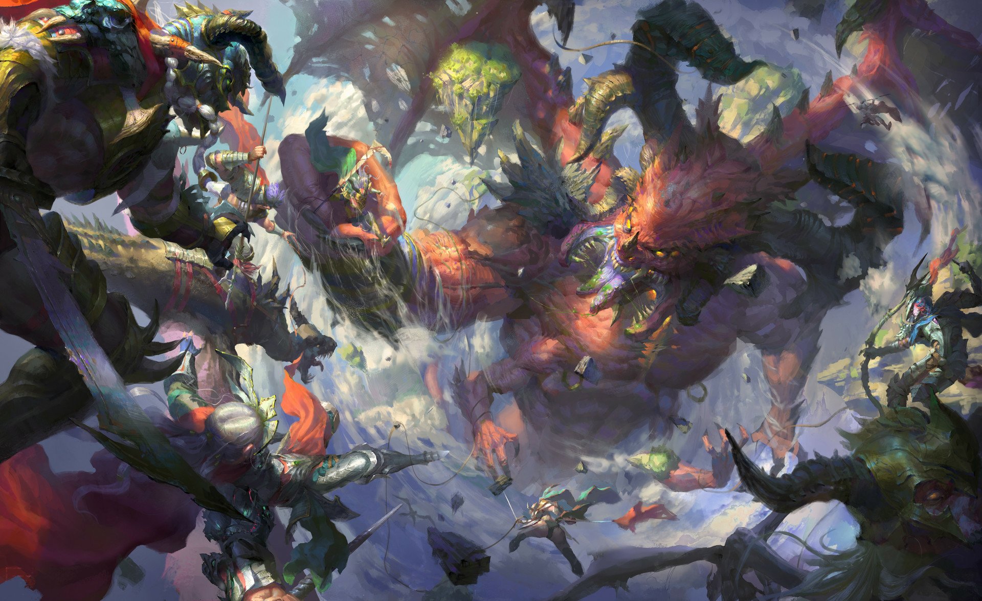 Download Horns Warrior Battle Dark Demon HD Wallpaper by Fenghua Zhong