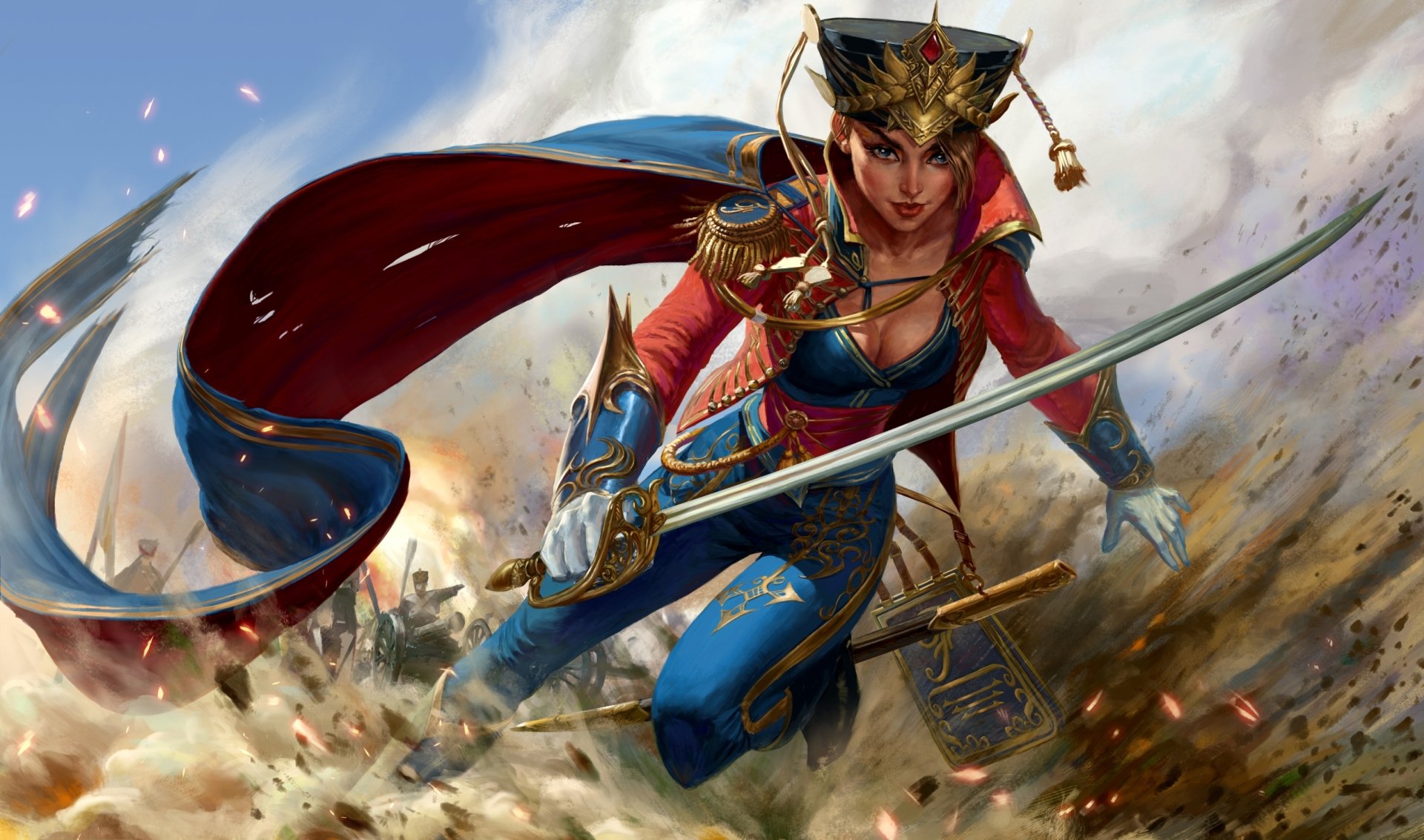 Download Sword Woman Warrior Fiora (League Of Legends) Video Game League Of Legends  HD Wallpaper by Nikita Volobuev