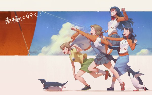 Anime A Place Further Than The Universe Shirase Kobuchizawa Hinata Miyake Yuzuki Shiraishi Mari Tamaki HD Wallpaper | Background Image