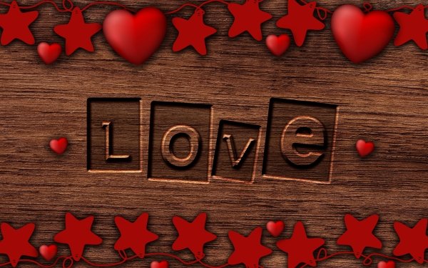 Artistic Love Heart Star HD Wallpaper | Background Image