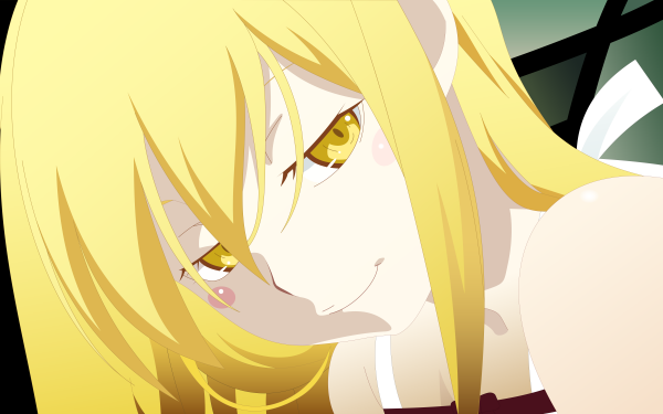 Anime Monogatari (Series) Shinobu Oshino Yellow Eyes Blonde HD Wallpaper | Background Image